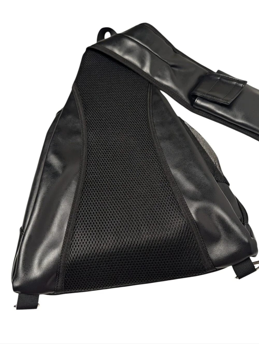 Journeyman Black Vegan Leather Sling Bag Crossbody Backpack NWT Men's Women's